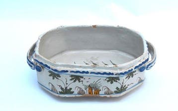 Jardinière - varen - Aardewerk - Nevers (1740-1770)
