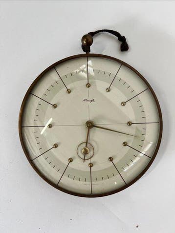 Wandklok - kienzle - Messing - 1950-1960, Antiek en Kunst