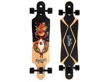 Tempish FROGMAN - Drop-Through Longboard - 38 inch - Stabiel, Kinderen en Baby's, Speelgoed | Overig, Verzenden, Zo goed als nieuw
