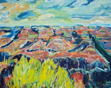 Josep Soler (1941) - Horizontes del gran cañón, Antiek en Kunst