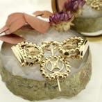 Antiek gouden hanger van een horlogesleutel (voor aan een..., Ophalen of Verzenden, Gebruikt, Goud, Overige merken