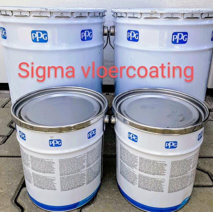160m2_30kg 2K Epoxy GARAGEVLOER coating 25% korting=4 dagen, Doe-het-zelf en Verbouw, Verf, Beits en Lak, 20 liter of meer, Grijs