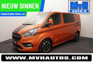 Ford Transit Custom 320 2.0 TDCI L1H1 Sport DC|MARGE|CAMERA, Automaat, Gebruikt, Euro 6, Overige kleuren