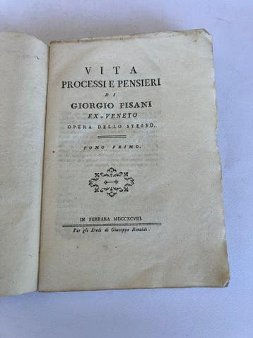 Giorgio Pisani - Vita processi e pensieri di Giorgio Pisani