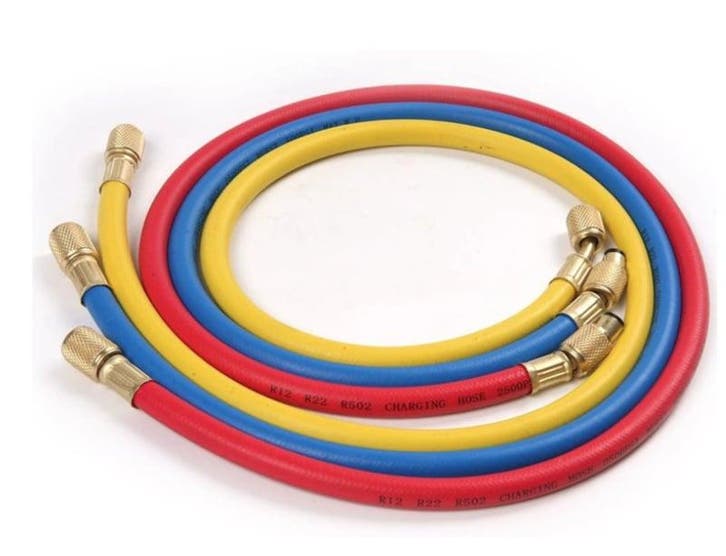 Slangenset, 180 cm voor manometer of vacuümpomp 1/4 - 1/4, Auto-onderdelen, Airco en Verwarming, Nieuw, Verzenden