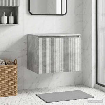 vidaXL Wand Gemonteerde Badkamerkast Betongrijs 62,5 x 44,5, Verzenden, Nieuw