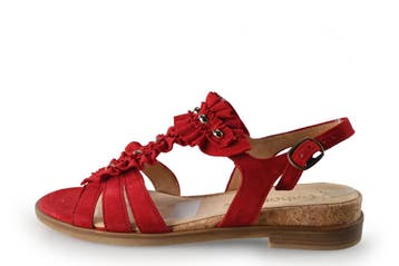 Rieker Sandalen in maat 40 Rood, Verzenden, Sandalen of Muiltjes, Zo goed als nieuw, Rood