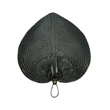 bamboe waaier zwart 63cm*, Verzenden, Nieuw