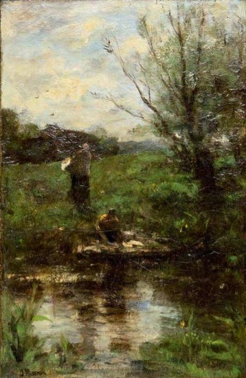Jacob Hendricus Maris (1837-1899) - Laundry day