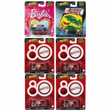 Hot Wheels 1:64 - Modelauto (6) - Kool Kombi; Action Sedan;, Nieuw