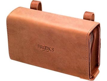 Brooks D-Shaped zadeltas TB2767AB - 2-delige tas - bruin, Fietsen en Brommers, Verzenden, Zo goed als nieuw, Brooks