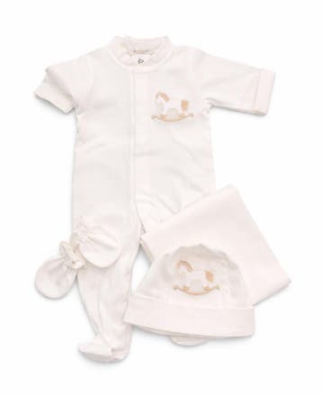 Deolinda baby giftset off white paard - 50 (0-1 maanden), Ophalen of Verzenden, Nieuw