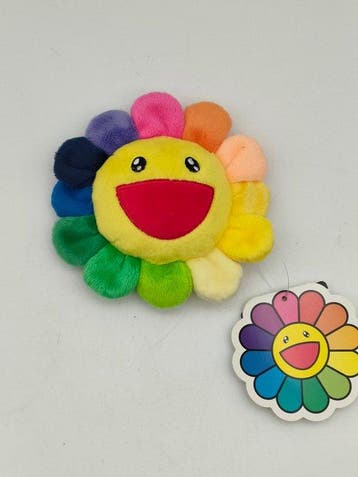 Takashi Murakami Flower Rainbow Mini Plush Toy - Pluche