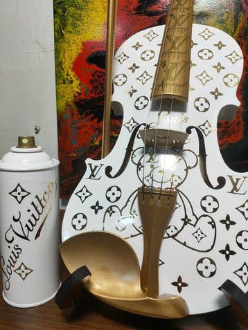 fp pop art - Violon Louis Vuitton et Capsule Ourson Love