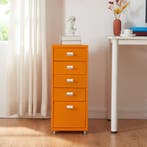 Kantoorkast Kökar ladekast op wielen 69x28x41 cm oranje [en., Zakelijke goederen, Kantoor en Winkelinrichting | Kantoormeubilair en Inrichting