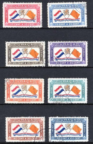 Curaçao 1941 - Prins Bernard Fonds - Gratis verzending, Gestempeld