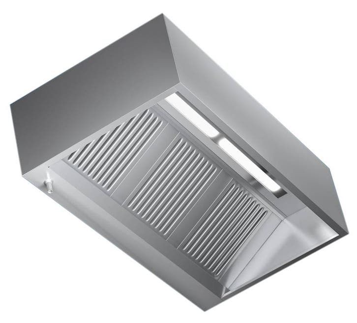 Afzuigkap met Verlichting rvs | 160x110x45cm Combisteel, Zakelijke goederen, Horeca | Meubilair en Inrichting, Verzenden