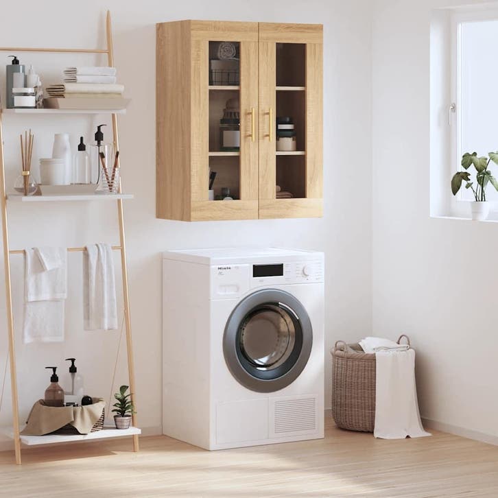 vidaXL Bovenkast 69,5x34x90 cm sonoma eikenkleurig, Huis en Inrichting, Kasten | Buffetkasten, 25 tot 50 cm, Nieuw, Overige houtsoorten
