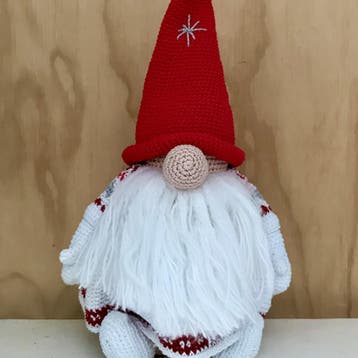 Haakpakket Winter Tomte Rood Wit, Ophalen of Verzenden, Nieuw, Breien of Haken, Wol of Garen