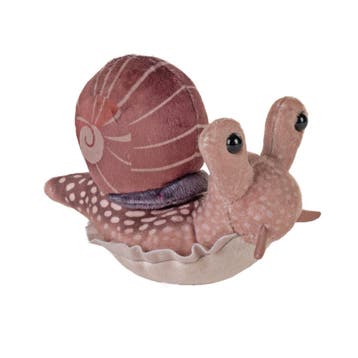 Wild Republic slak knuffel - pluche - 13 cm - bruin, Kinderen en Baby's, Verzenden, Nieuw