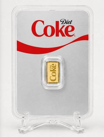 Wereldwijd. Gold Bar 2026 – Diet Coke – 1 g Gold Bar – Au