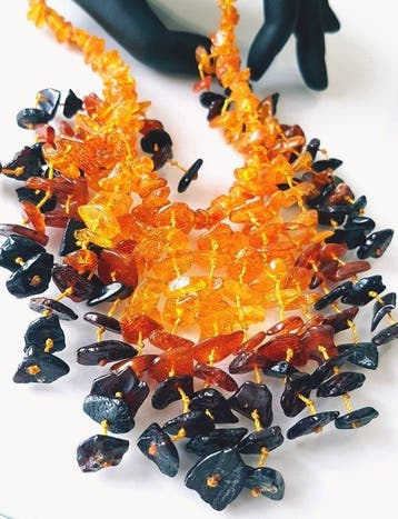 Amber Natuurlijke Baltische barnsteenketting- 55 g