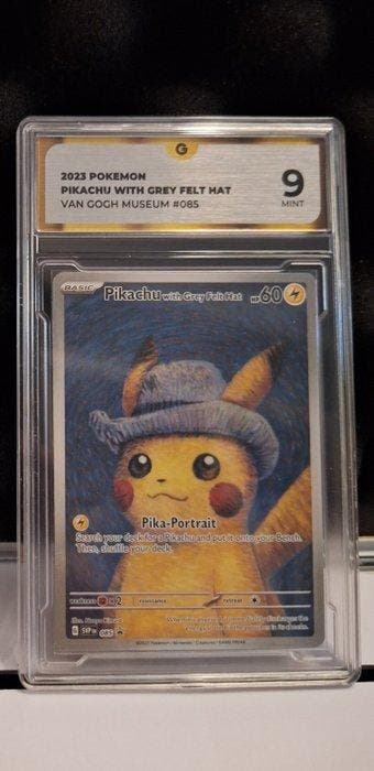Pokémon - 1 Graded card - Pikachu, Pikachu with Grey Felt, Nieuw
