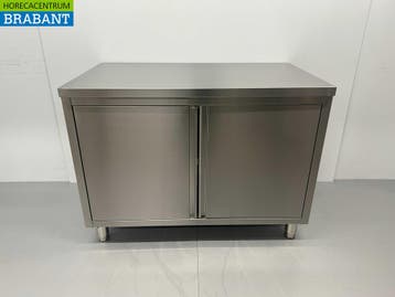 RVS Werkkast Kast 2 klapdeuren 120 cm Horeca, Ophalen of Verzenden, Nieuw in verpakking