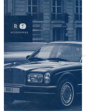 2000 ROLLS ROYCE ACCESSOIRES BROCHURE ENGELS, Nieuw, Author
