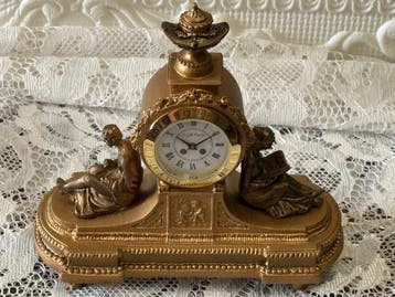 Pendule - AGB Paris - Antiek Messing - 1970-1980