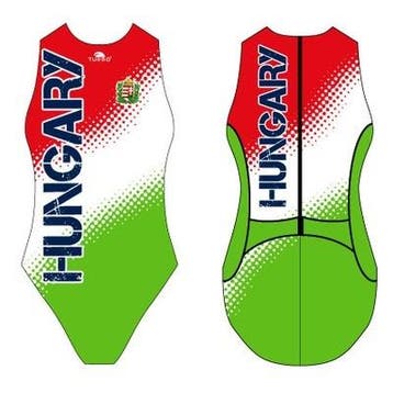 Special Made Turbo Waterpolo badpak HUNGARY-ESCUDO TECNO..., Nieuw