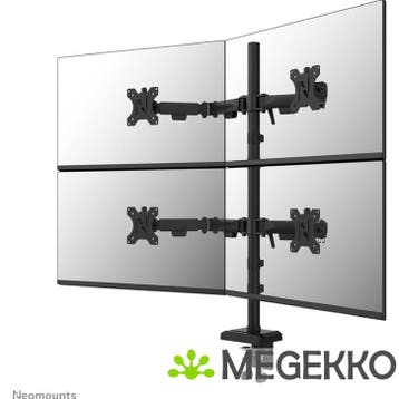 Neomounts NERO DS60-600BL2-2 27  Quadruple Monitorarm, Verzenden, Nieuw, Neomounts