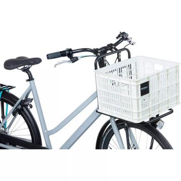 Basil Fietskrat M - Duurzaam Kunststof - 29,5L - Wit - Ge..., Ophalen of Verzenden, Nieuw