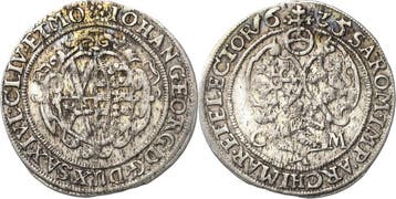 1/24 taler, daalder (groschen) 1635, Sachsen-kurlinie ab..., Verzenden