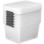 Opbergdoos / Opslagbox 60 L - Kunststof - 6-Delig - Incl. De, Huis en Inrichting, Verzenden, Nieuw