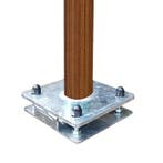 Lichte houtstructuur cameramast met kantelanker 3, Ophalen of Verzenden, Nieuw