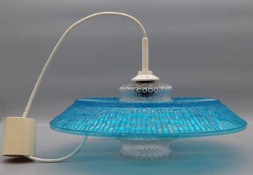Plafondlamp - Glas, Kunststof - Space Age lamp
