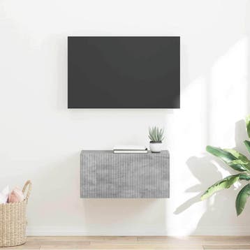 vidaXL TV Wandkast 60 x 31 x 29,5 cm Beton Bewerkt hout, Minder dan 50 cm, Verzenden, Nieuw, Minder dan 100 cm