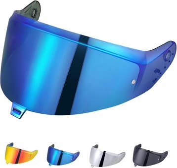 Shark Skwal i3 Vizier Chroom Blauw | Retourdeal 40% Korting, Ophalen of Verzenden, Zo goed als nieuw