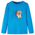 vidaXL Kindershirt met lange mouwen 116 kobaltblauw, Verzenden, Nieuw