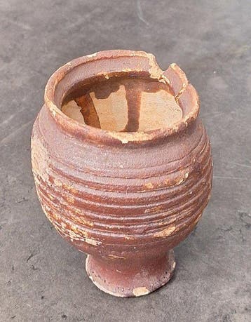 Middeleeuws Aardewerk Drinkbeker - 10 cm (Zonder