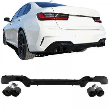 Diffuser BMW 3 Serie G20 G21 Glans Zwart Sierstukken Carbon, Ophalen of Verzenden, Nieuw