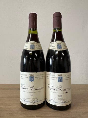 1989 Olivier Leflaive Vosne-Romanee - Bourgogne - 2 Flessen, Nieuw