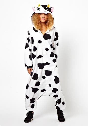 Onesie Koe Pak XS-S of 152-158 Koeienpak Kostuum Zwart Wit G, Carnaval, Nieuw, Ophalen of Verzenden, Kleding