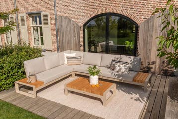 Taste Matisse loungeset - Antraciet - 5 delig, Verzenden, Nieuw, Hout, Loungeset