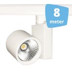 *TIP* 8x 30W LED Track Spot Spirit Wit 3500K Warmwit + 8m, Ophalen of Verzenden