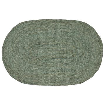vidaXL Vloerkleden Olijfgroen 100 x 152 cm Jute, Huis en Inrichting, Stoffering | Tapijten en Kleden, Verzenden, Nieuw