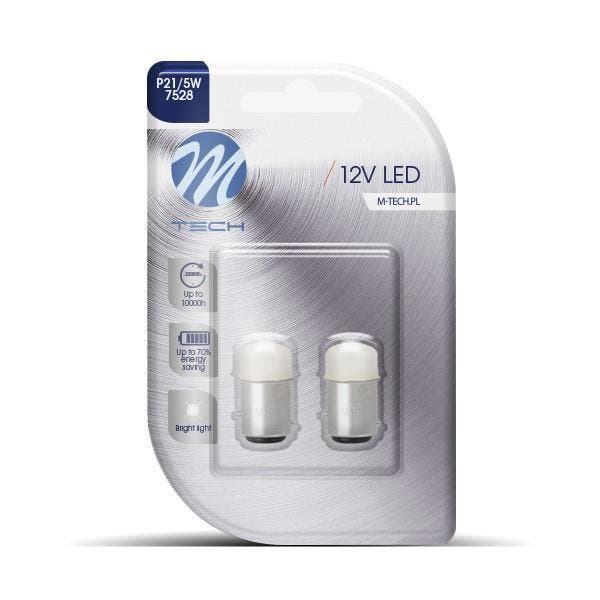 LED BAY15d / P21/5W 12V 3W - Basic 9x Led diode - Wit - Set, Auto-onderdelen, Verlichting, Nieuw, Alfa Romeo, Amerikaanse onderdelen