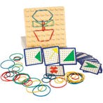 Geoboard Houten Puzzel – Montessori Speelgoed – Vormen Maken, Ophalen of Verzenden, Nieuw