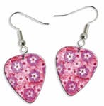 Plectrum ketting of sleutelhanger met afbeelding van bloemen, Verzamelen, Ophalen of Verzenden, Nieuw